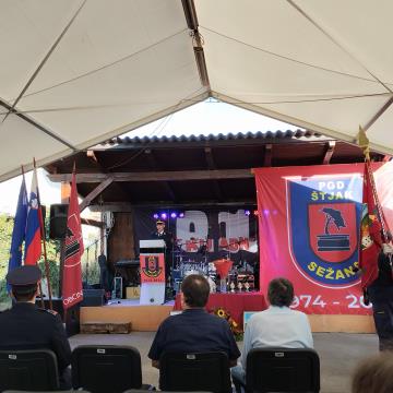 Prireditev ob 50. letnici delovanja PGD Štjak; Vir: Občina Sežana